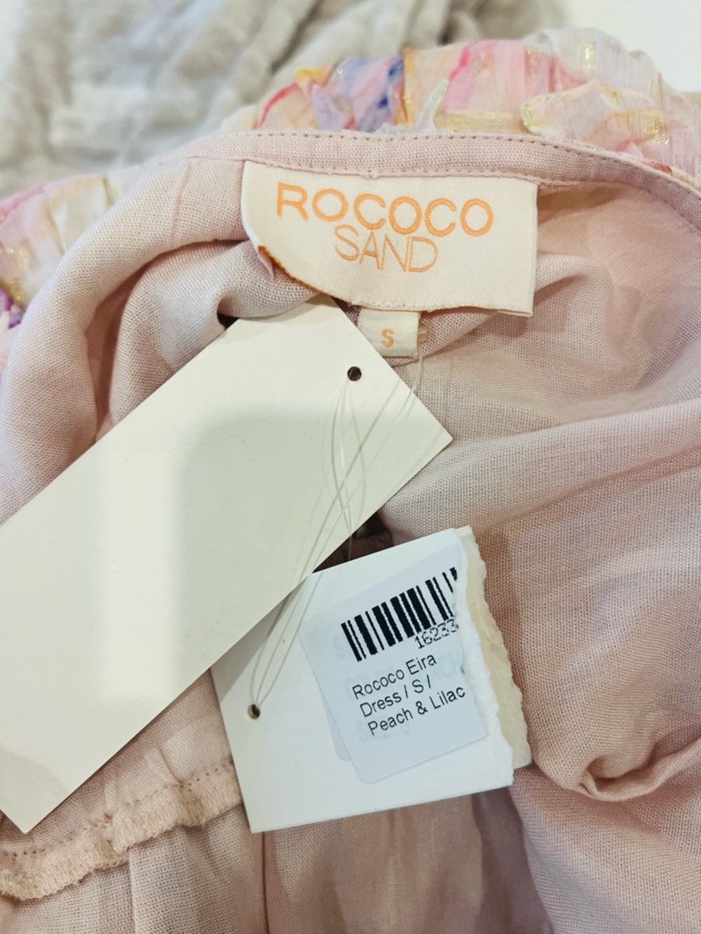 NWT ROCOCO SAND Multicolored Braided Strap Mini Dress S Originally $350 - Picture 6 of 12